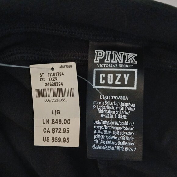 PINK brand from Victoria Secret Leggings in Black Size Large - Picture 5 of 5